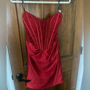 Sherri Hill Strapless Dress